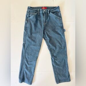 Dickies Striped Blue Denim Pants 3/26